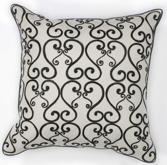 18" x 18" Cotton White or  Black Pillow